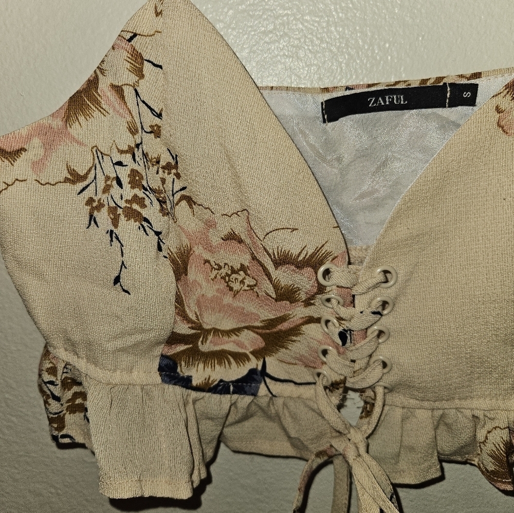 Zaful Floral Bra Top Size S - Picture 4 of 7